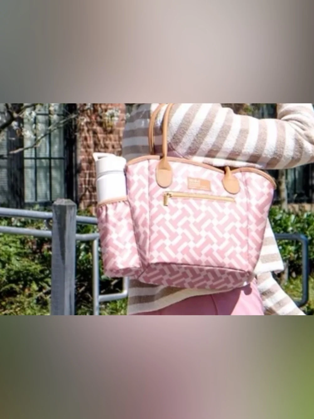 Fit & Fresh Beechwood Lunch Bag for Women, Women's Large Reusable Lunch Tote